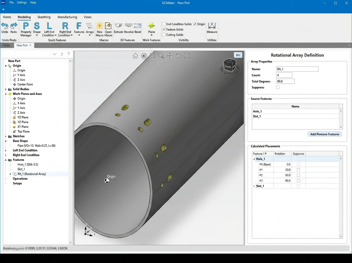 GCmaker Rotational Array on Tube